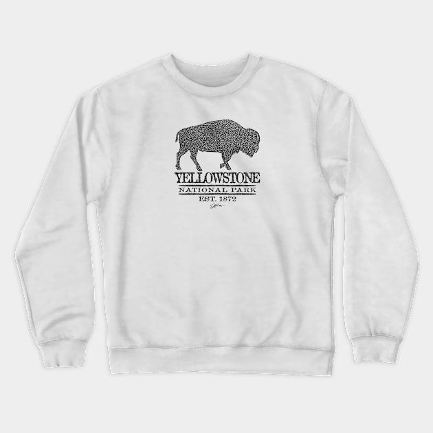 Yellowstone National Park Walking Crewneck Sweatshirt by jcombs